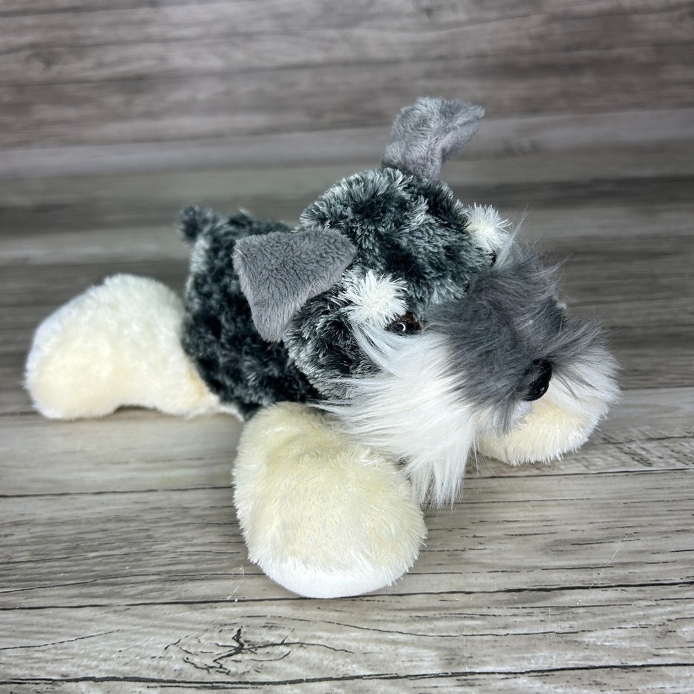 Aurora World Flopsie Realistic Schnauzer Terrier Dog Puppy Stuffed Animal Plush